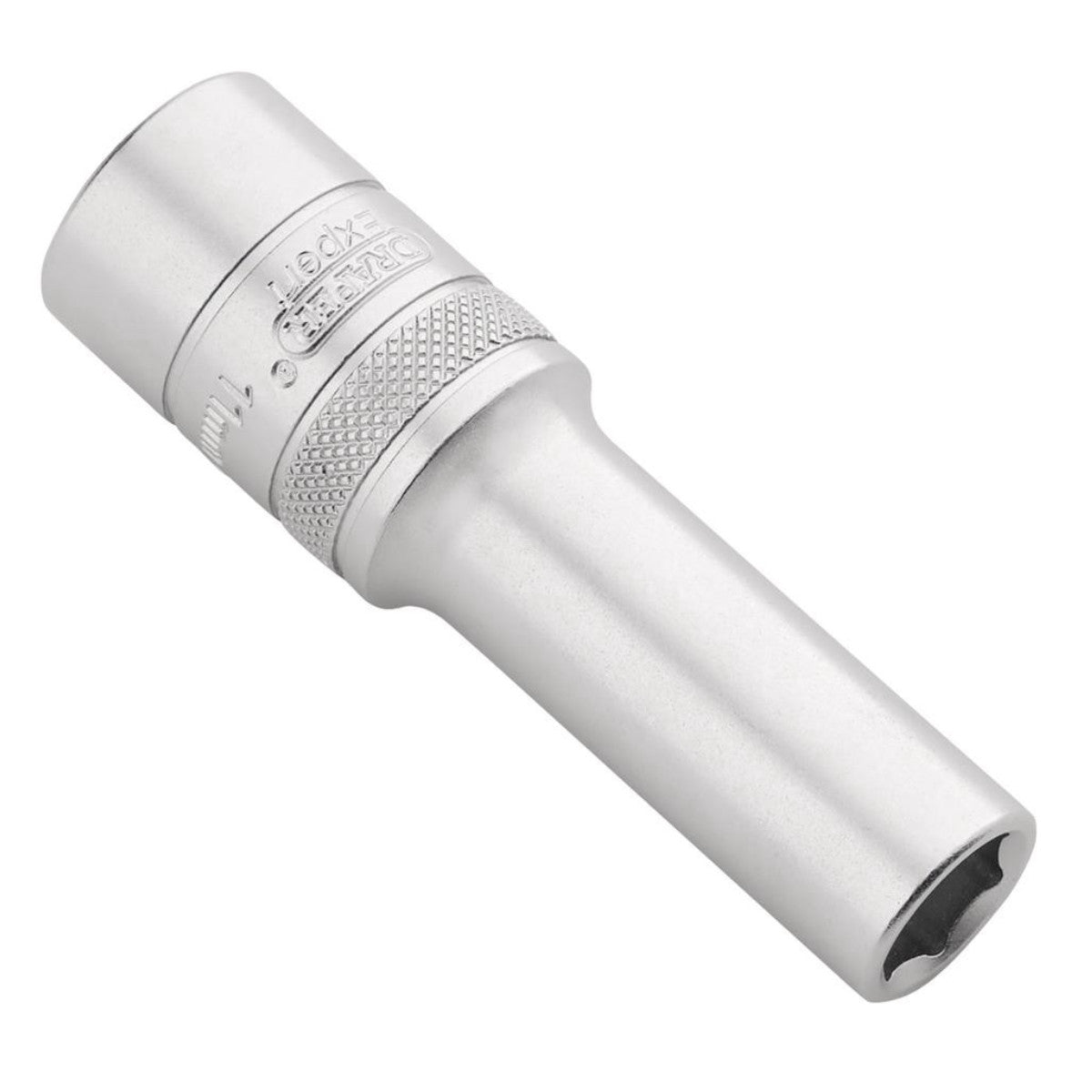 Draper Expert Metric Deep Socket, 1/2" Sq. Dr., Micro Satin Chrome, 11mm 22436