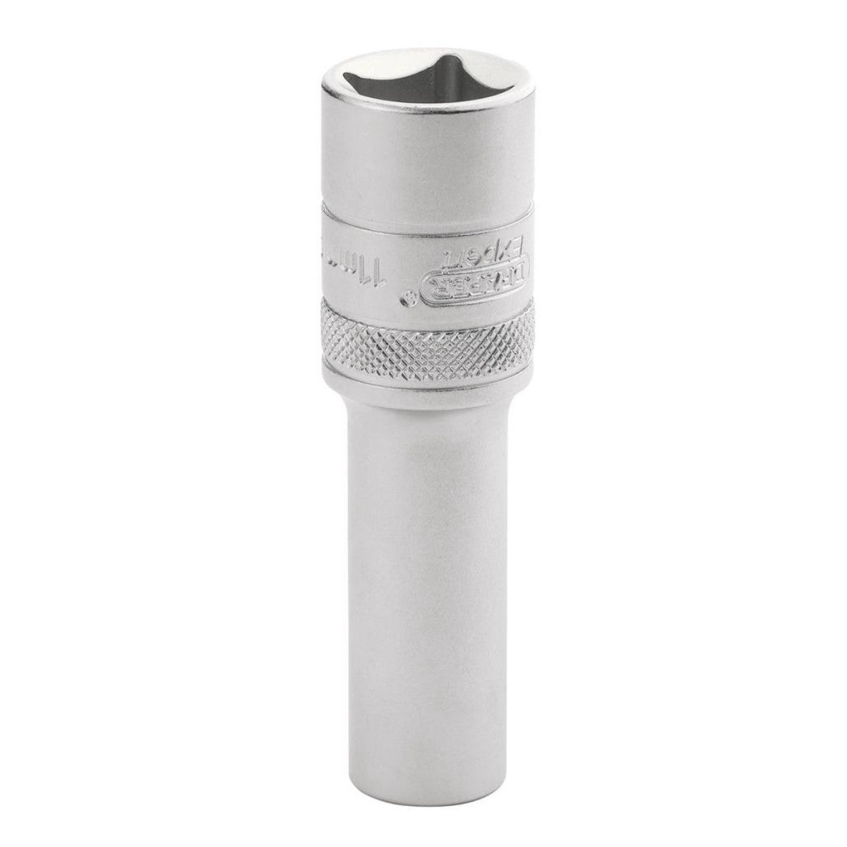 Draper Expert Metric Deep Socket, 1/2" Sq. Dr., Micro Satin Chrome, 11mm 22436
