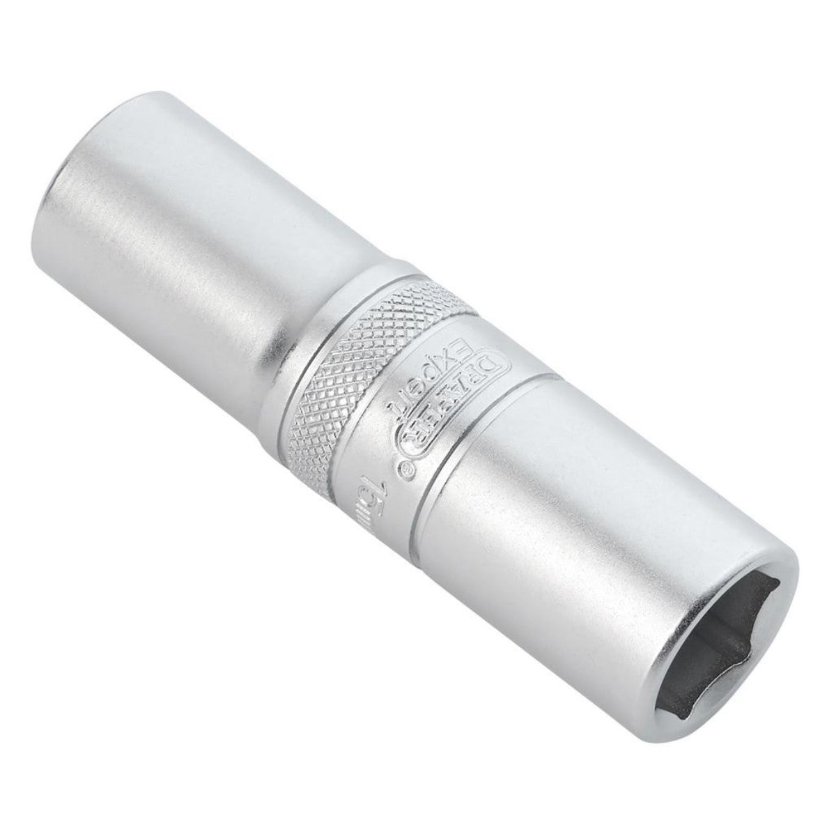 Draper Expert Metric Deep Socket, 1/2" Sq. Dr., Micro Satin Chrome, 15mm 22440