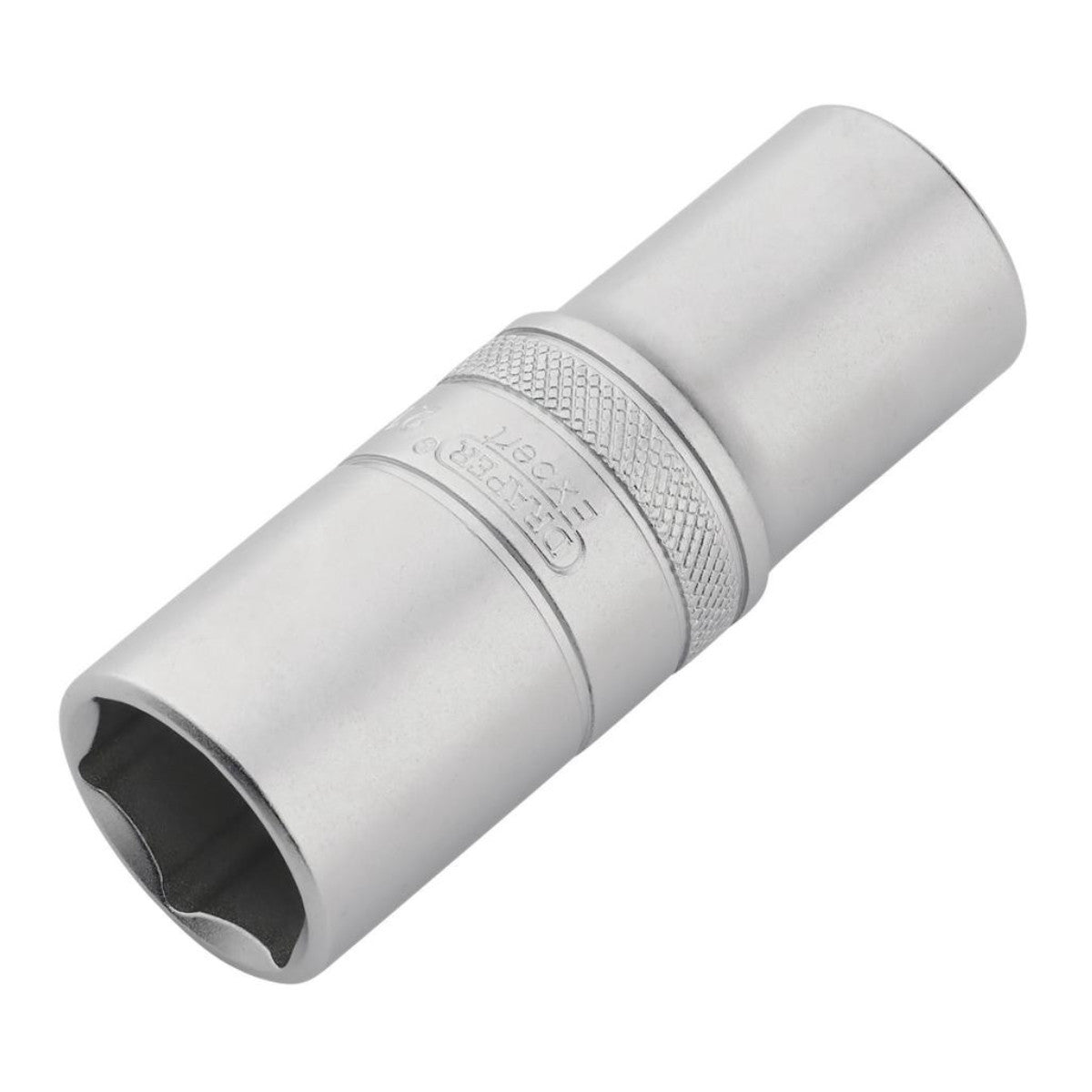Draper Expert Metric Deep Socket, 1/2" Sq. Dr., Micro Satin Chrome, 21mm 22442