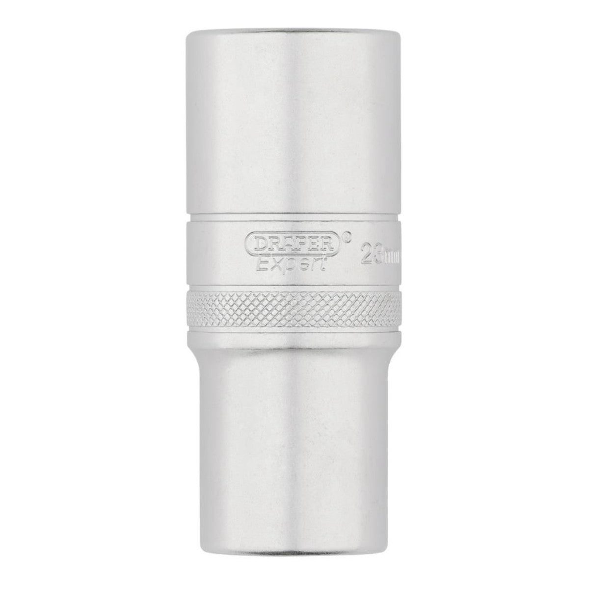 Draper Expert Metric Deep Socket, 1/2" Sq. Dr., Micro Satin Chrome, 23mm 22444