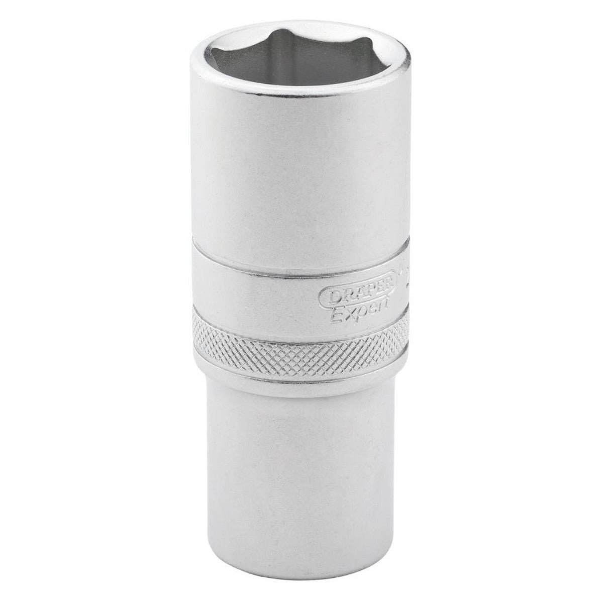 Draper Expert Metric Deep Socket, 1/2" Sq. Dr., Micro Satin Chrome, 23mm 22444