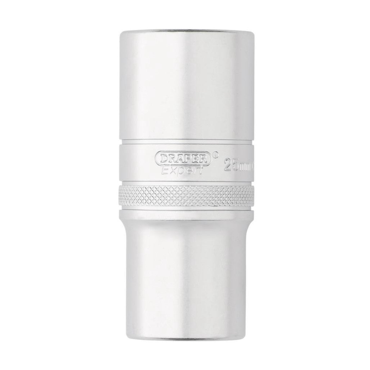 Draper Expert Metric Deep Socket, 1/2" Sq. Dr., Micro Satin Chrome, 25mm 22459