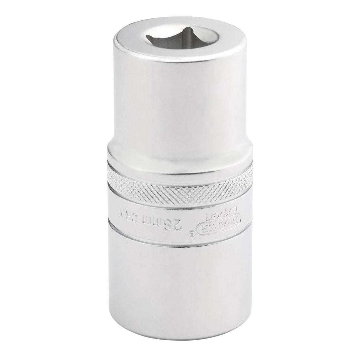 Draper Expert Metric Deep Socket, 1/2" Sq. Dr., Micro Satin Chrome, 28mm 22464
