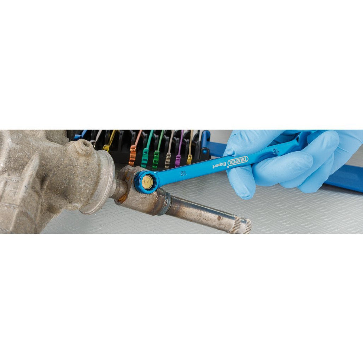Draper Expert HI-TORQ Metric Coloured Combination Spanner Set, 6 - 19mm (13 Piece) 23017