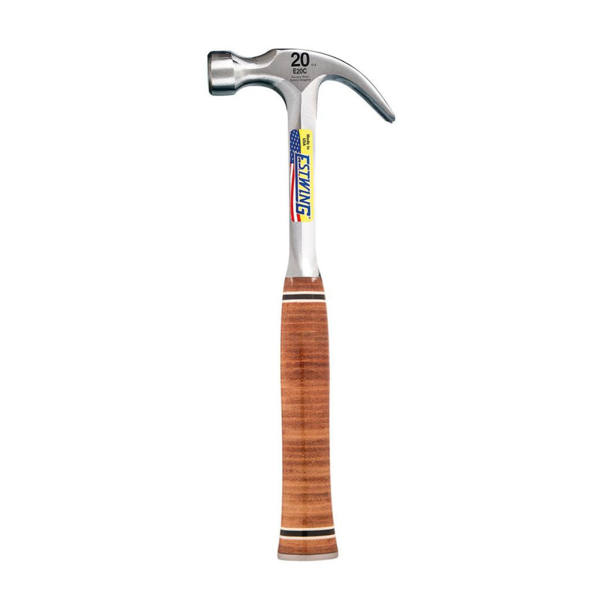 Estwing E20C Curved Claw Hammer with Leather Grip, 20oz/560g 23513