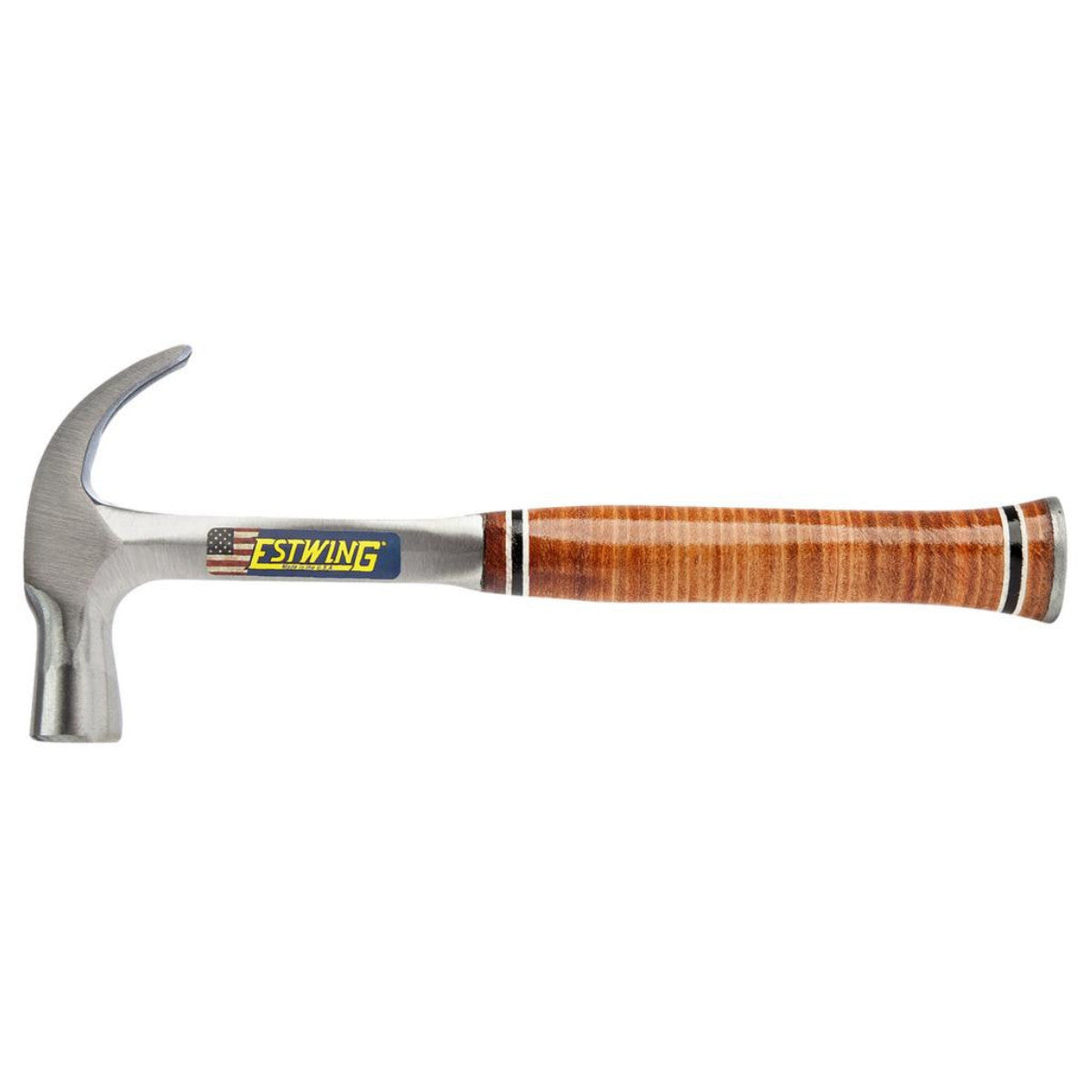 Estwing E24C Curved Claw English Pattern Hammer with Leather Grip, 24oz/672g 23522