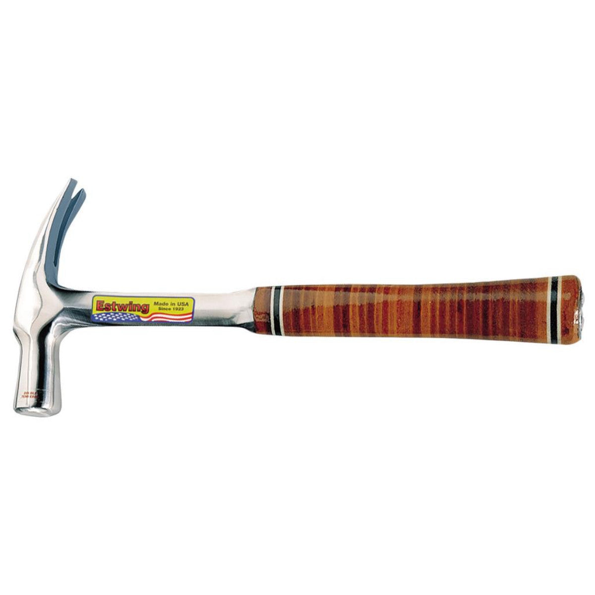 Estwing E24S Straight Claw English Pattern Hammer with Leather Grip, 24oz/672g 23524