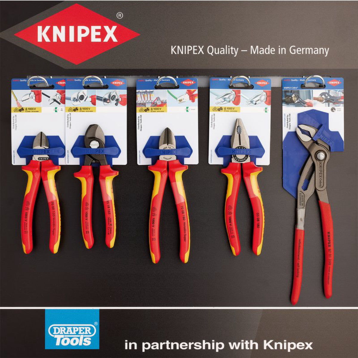 Knipex Profile for Slat Wall - Range Option 1 (16 Piece) 24203