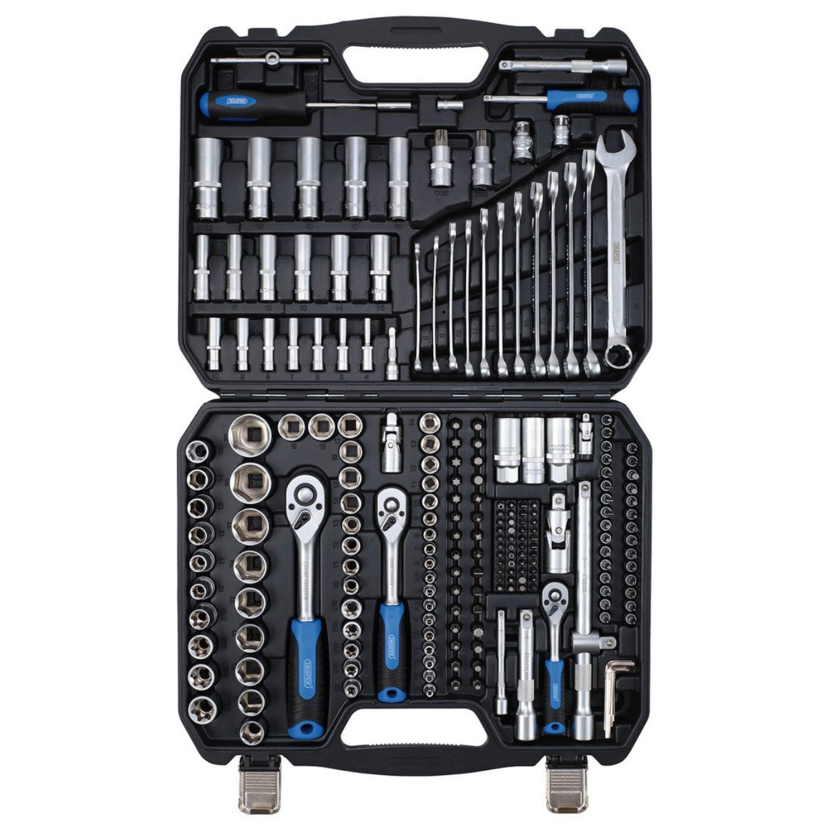 Draper HI-TORQ Metric Socket and Bit Set, 1/4", 3/8" and 1/2" Sq. Dr. (219 Piece) 24232