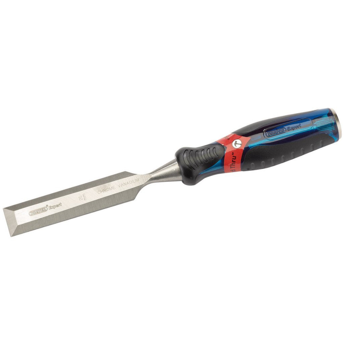 Draper Expert Soft Grip 'Pound Thru' Bevel Edge Wood Chisel, 25 x 140mm 24408
