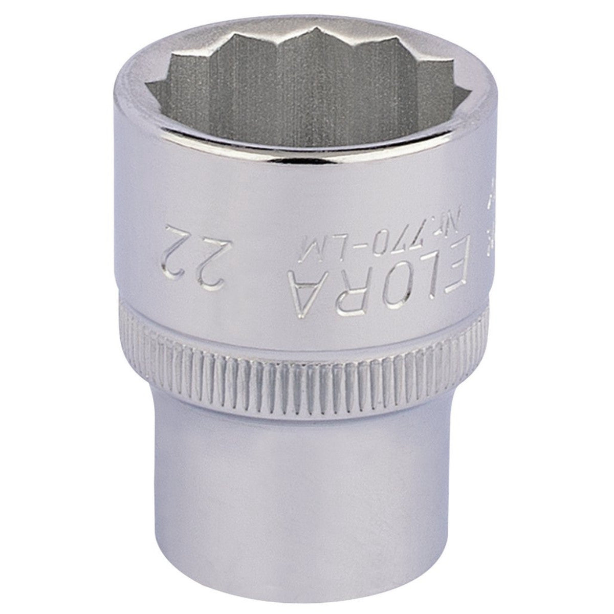 Elora Bi-Hexagon Socket, 1/2" Sq. Dr., 22mm 24674