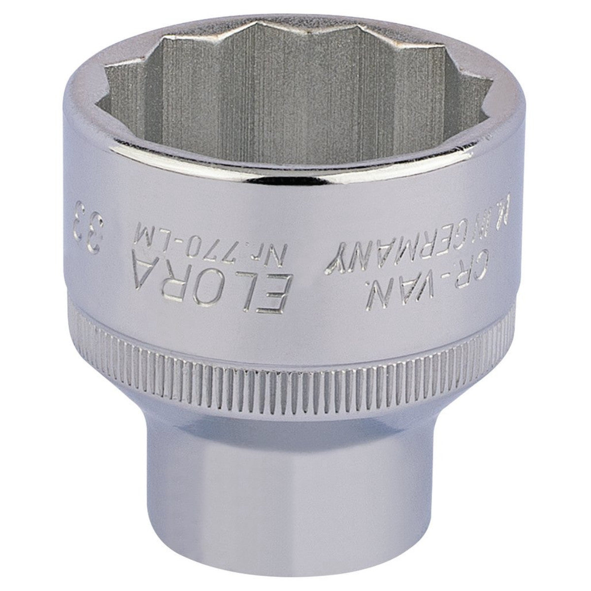 Elora Bi-Hexagon Socket, 1/2" Sq. Dr., 33mm 24773