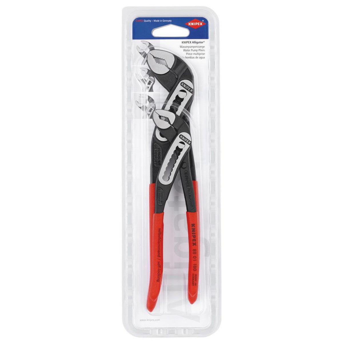 Knipex 00 31 20 V02 Set Of Pliers 1 x 88 01 180, 1 x 88 01 250 25031