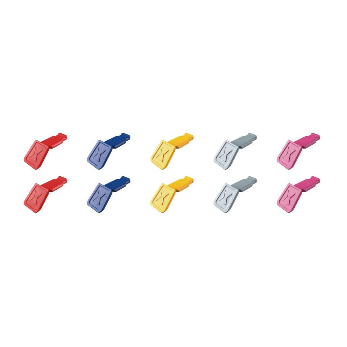 Knipex 00 61 10 C V01 ColorCode Clips Color Mix 1 (10 Pieces), 122mm 25066
