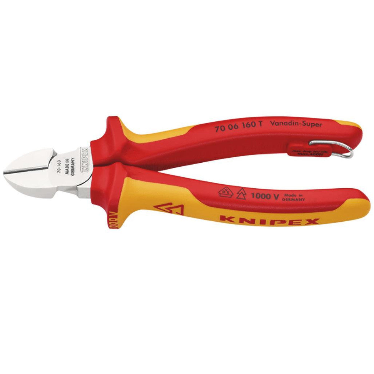 Knipex 70 06 160 T VDE Diagonal Cutter, 160mm 25341