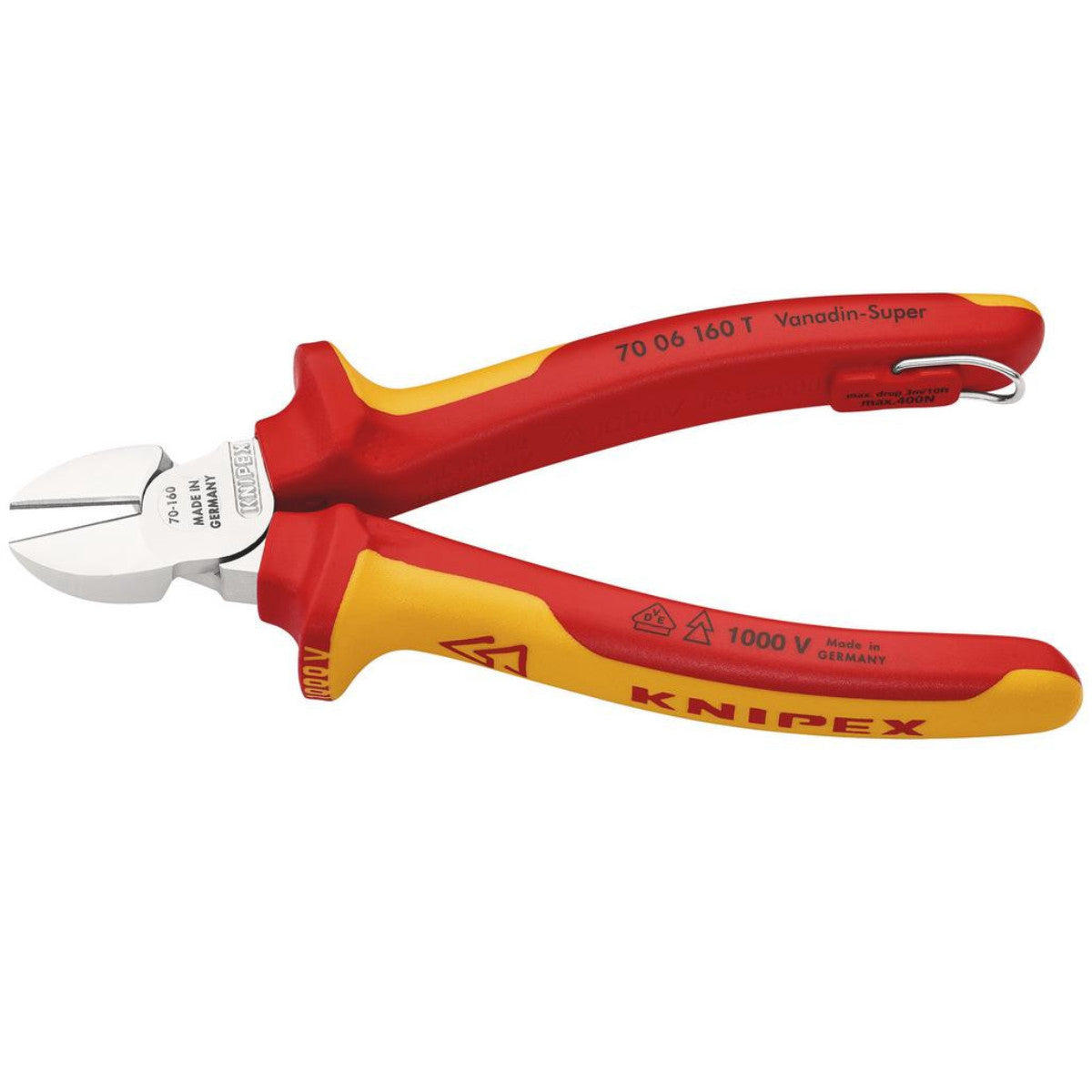 Knipex 70 06 160 T VDE Diagonal Cutter, 160mm 25341