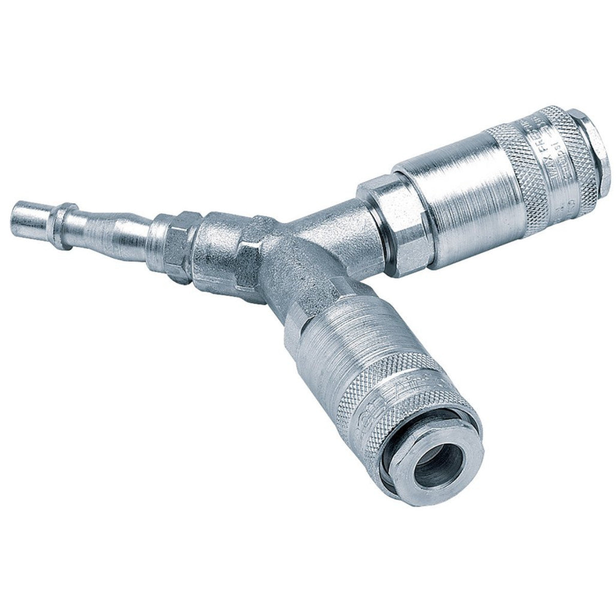 Draper PCL Twin Standard Coupling, 2 x Male Couplings, 1 x Tailpiece (Sold Loose) 25813