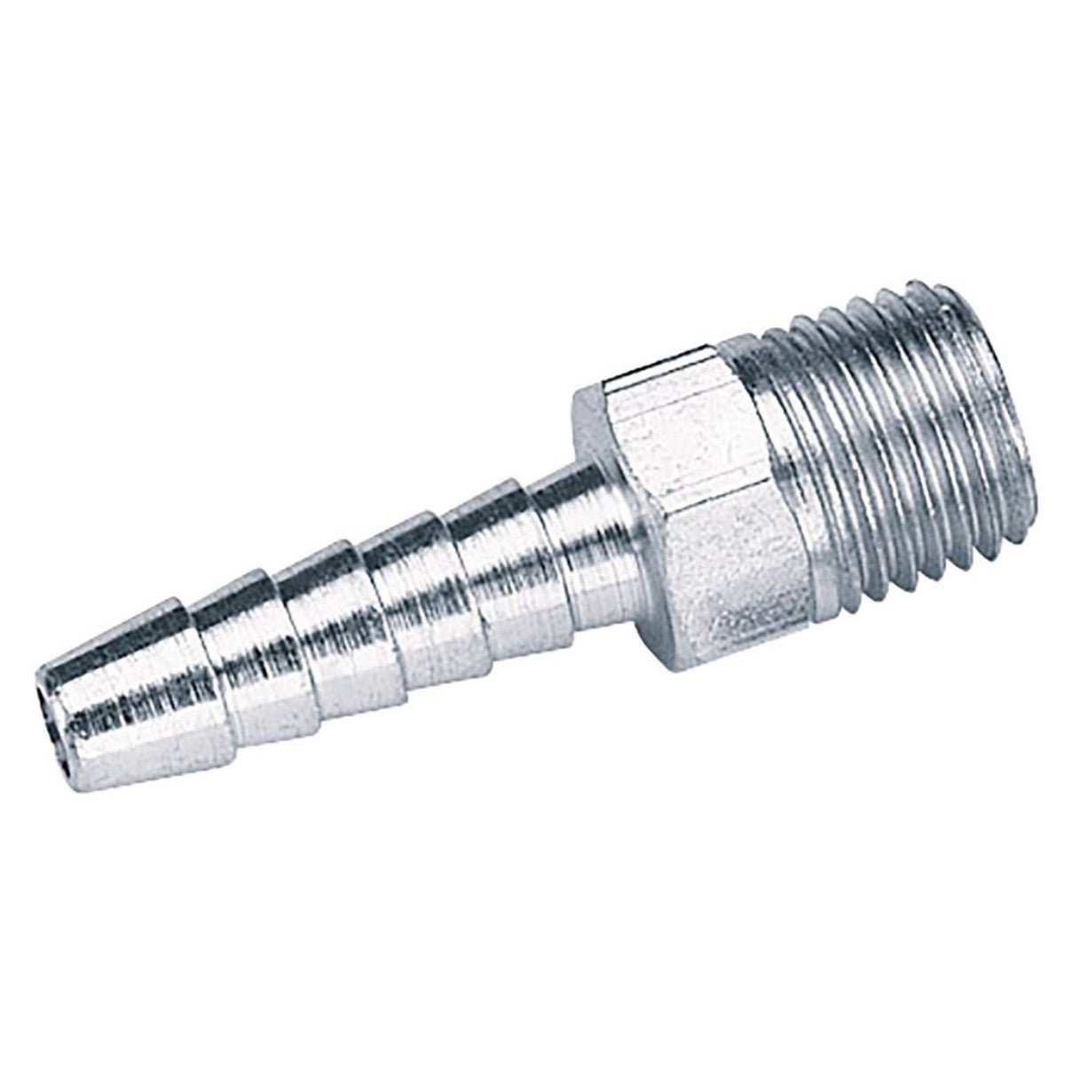 Draper 1/4" BSP Taper 1/4" Bore PCL Male Screw Tailpieces (5 Piece) 25840