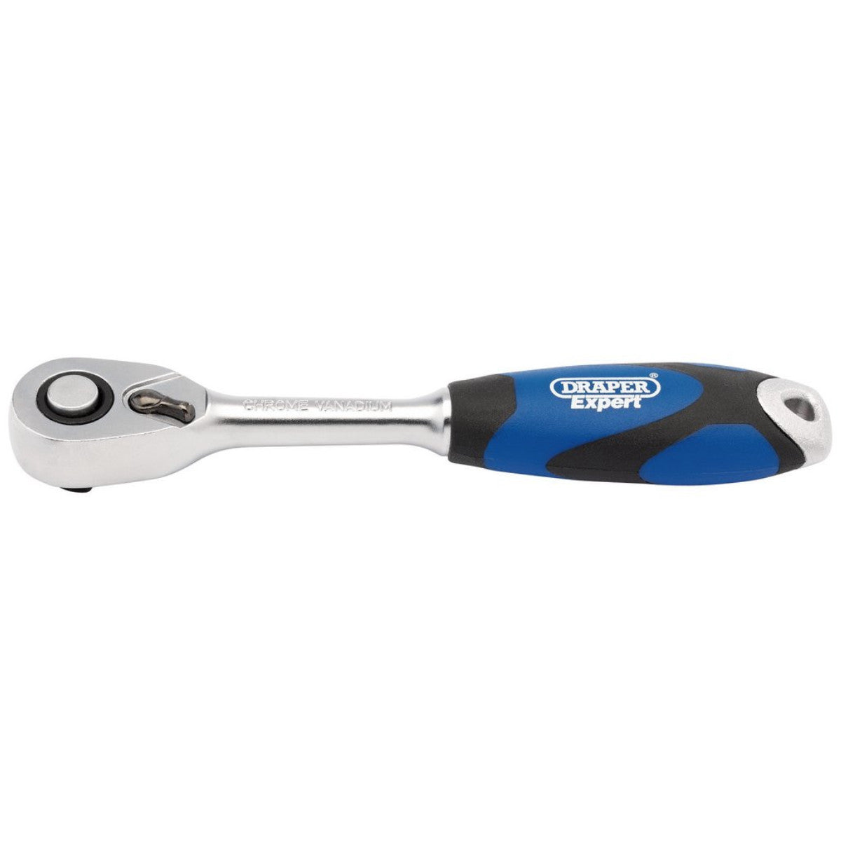 Draper Expert Soft Grip Reversible Ratchet, 1/4" Sq. Dr., 72 Tooth 26502