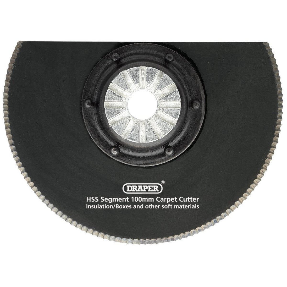 Draper HSS Segment Carpet Cutter, 100mm Diameter 26809