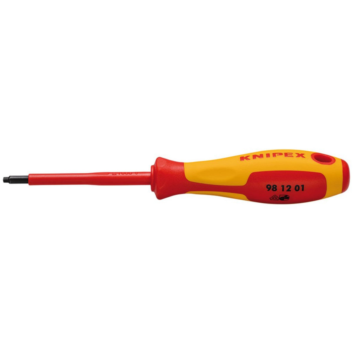 Knipex 98 12 01 VDE Insulated Robertson Screwdriver, R1 27023