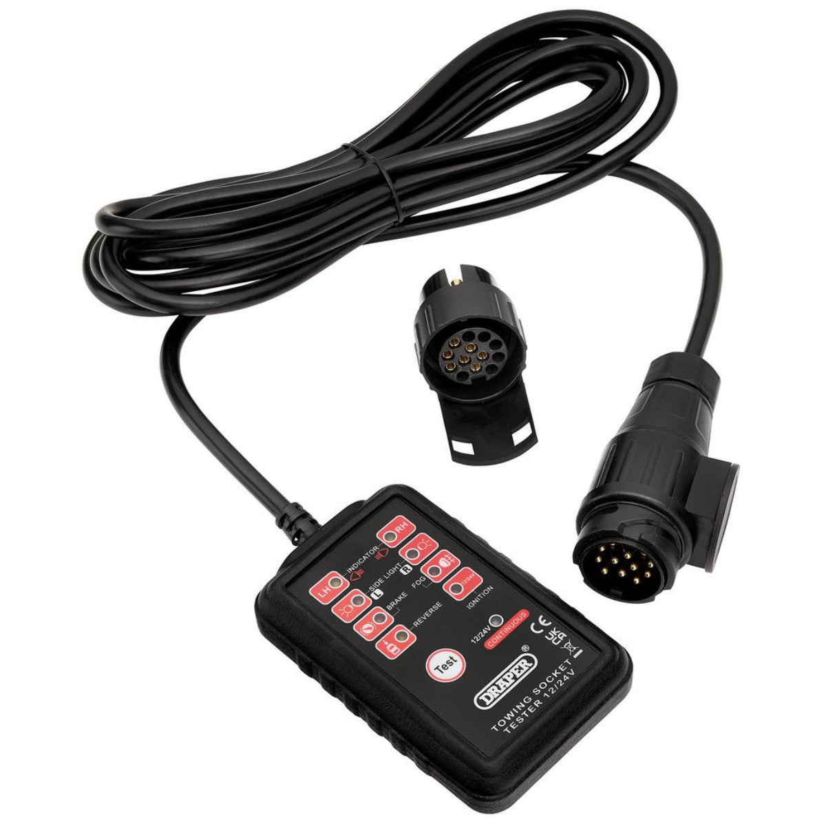 Draper 13 and 7-Pin Towbar Socket Tester 27197