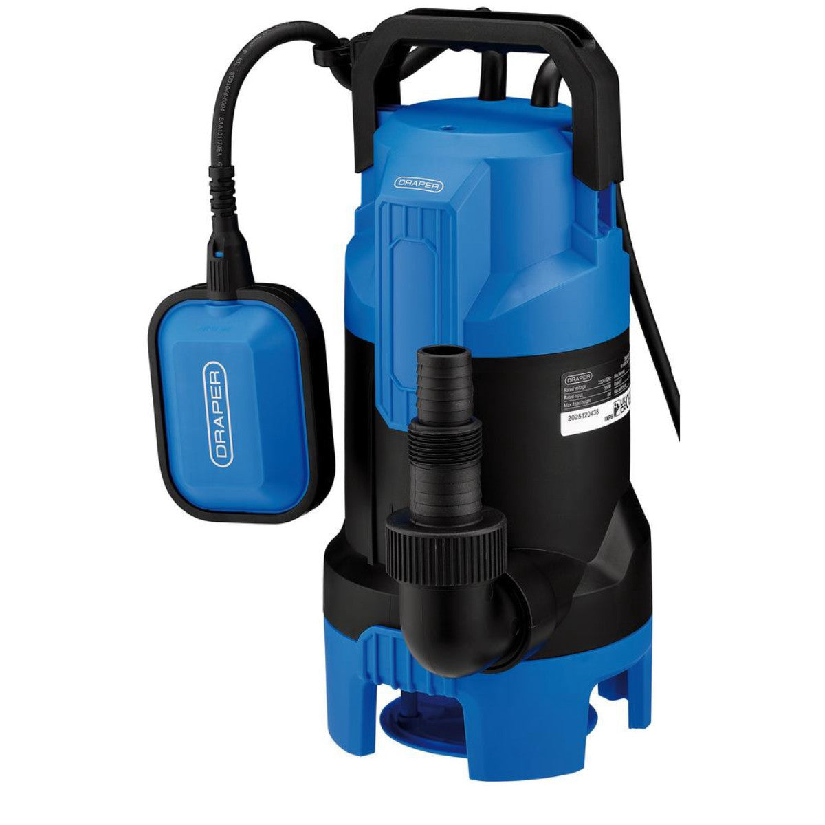 Draper 230V Submersible Dirty Water Pump with Float Switch, 260L/min, 550W 27477