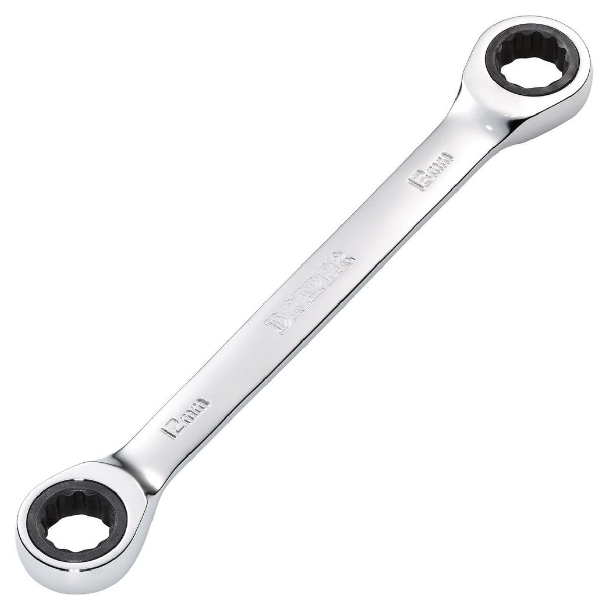 Draper HI-TORQ Metric Double Ratchet Ring Spanner, 12 x 13mm 27737