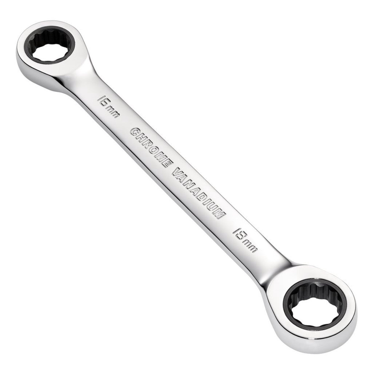 Draper HI-TORQ Metric Double Ratchet Ring Spanner, 16 x 18mm 27739