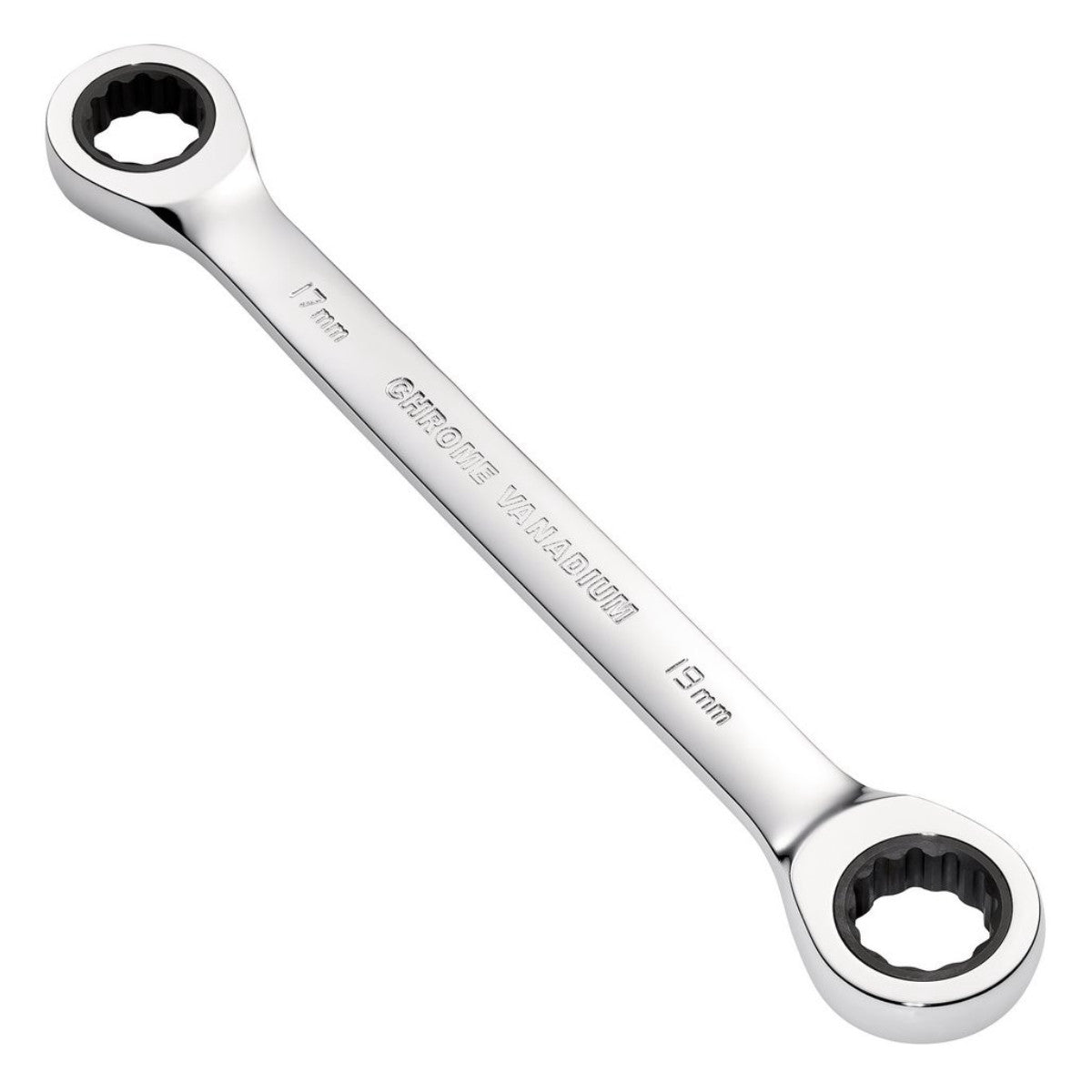 Draper HI-TORQ Metric Double Ratchet Ring Spanner, 17 x 19mm 27740