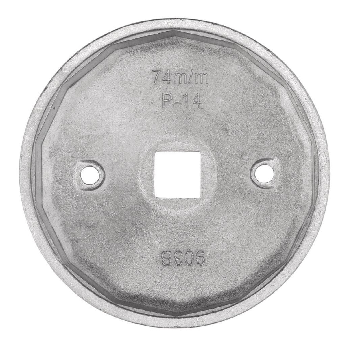 Draper Oil Filter Wrench, 1/2" Sq. Dr., 74mm/14 Flutes 27749
