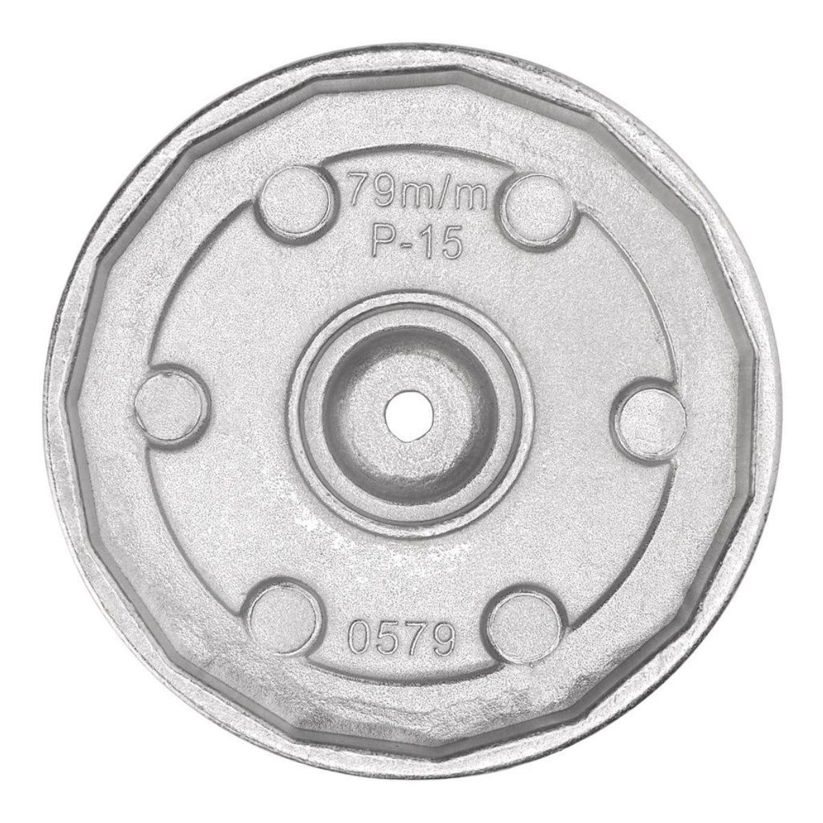 Draper Oil Filter Wrench, 3/8" Sq. Dr., 79mm/15 Flutes 27750