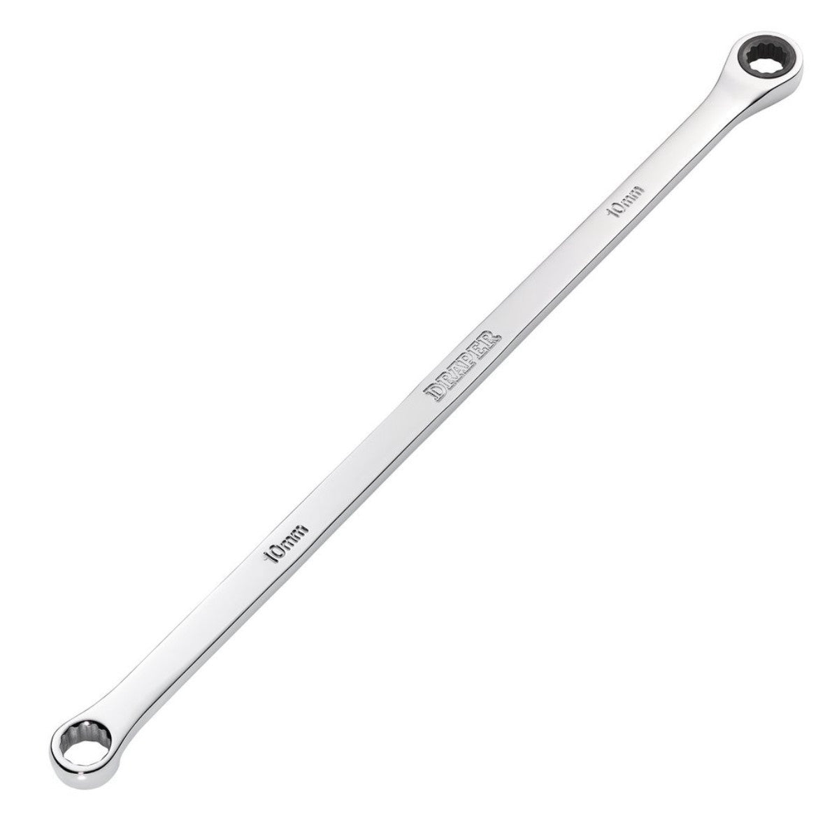 Draper HI-TORQ Metric Extra-Long Double Ring Ratchet Spanner, 10mm 27766