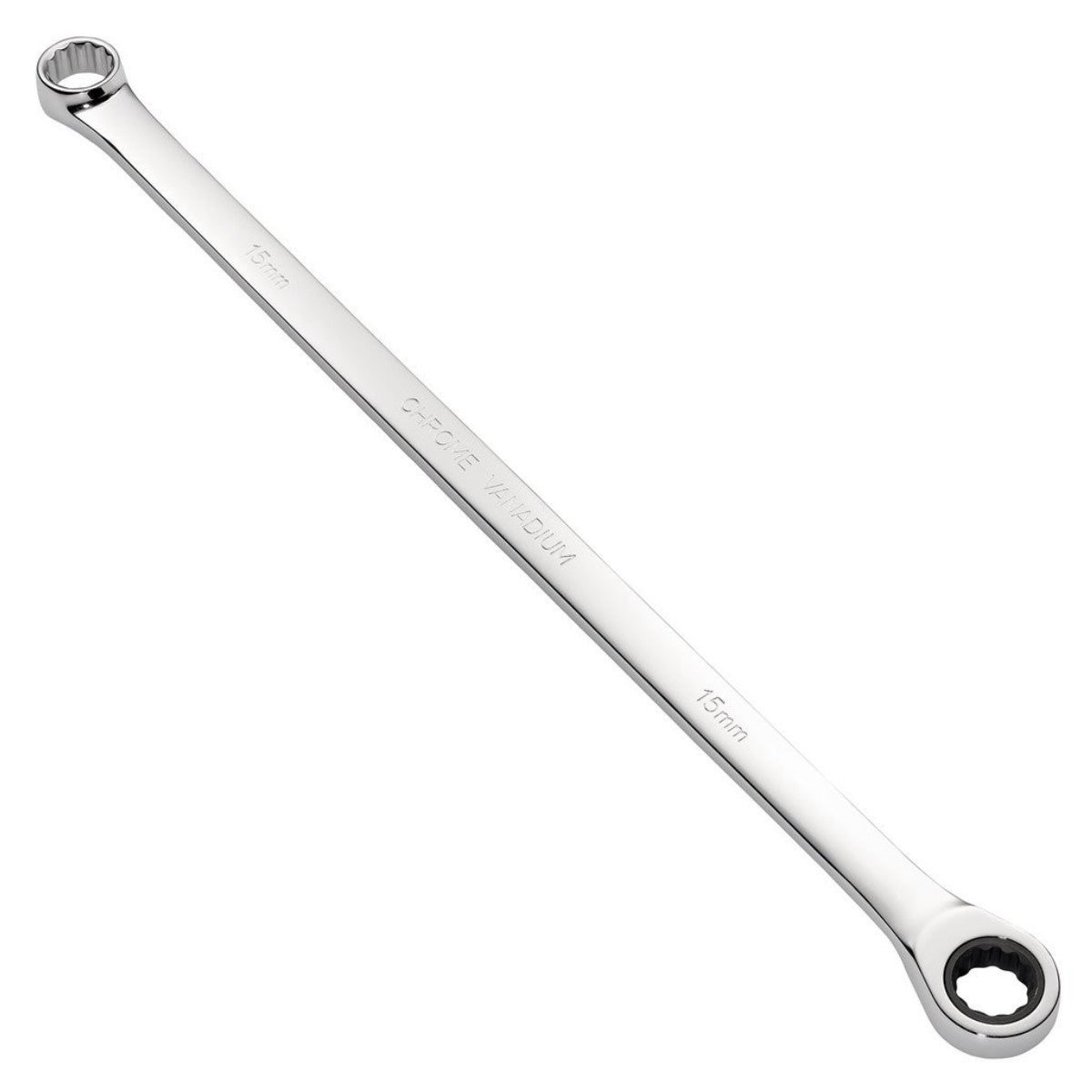 Draper HI-TORQ Metric Extra-Long Double Ring Ratchet Spanner, 15mm 27771