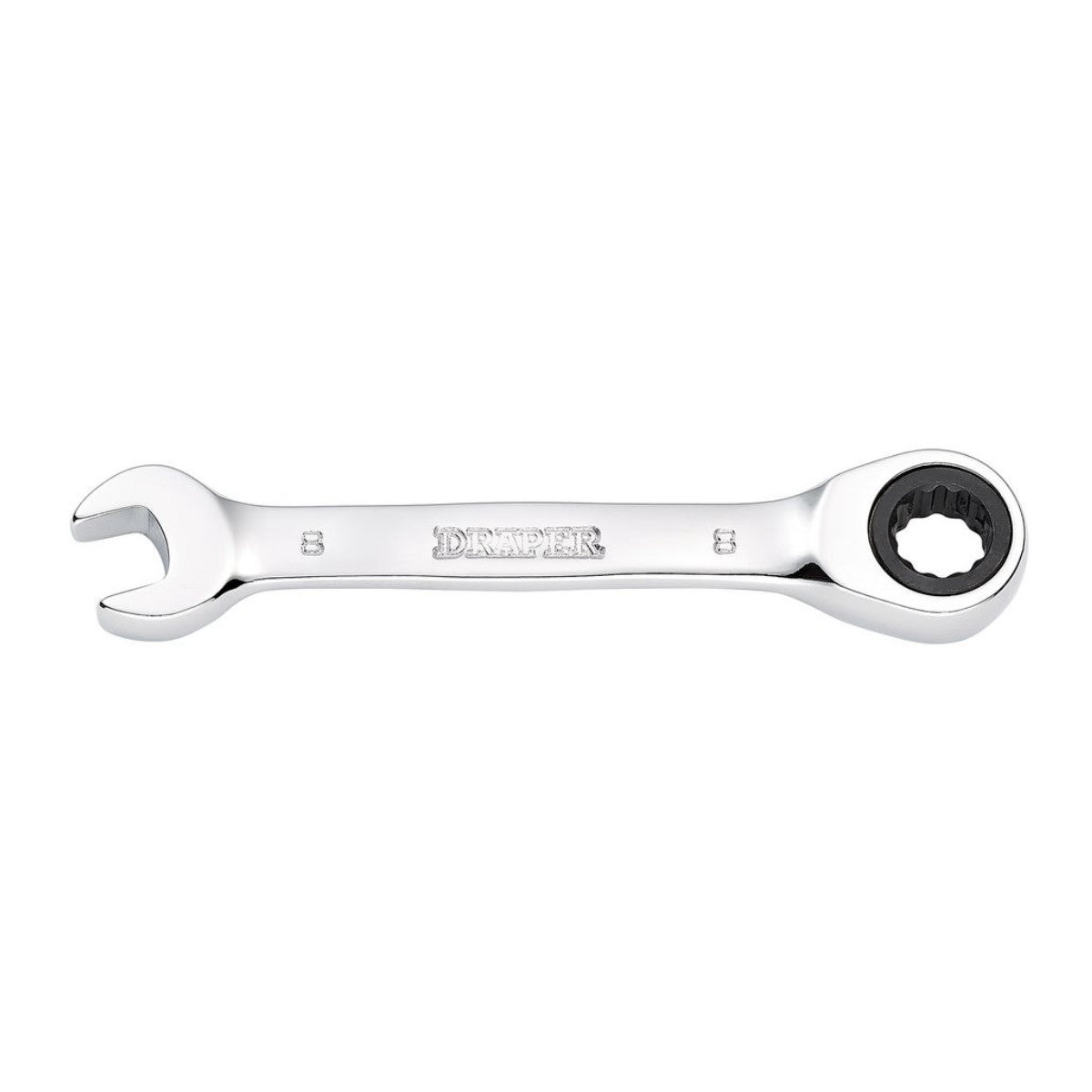 Draper HI-TORQ Metric Stubby Ratchet Combination Spanner, 8mm 27840