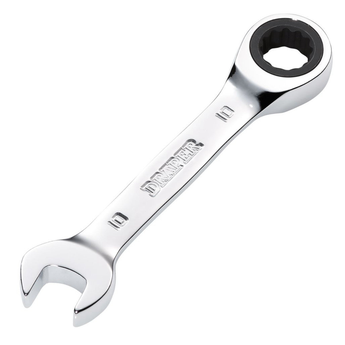 Draper HI-TORQ Metric Stubby Ratchet Combination Spanner, 10mm 27865