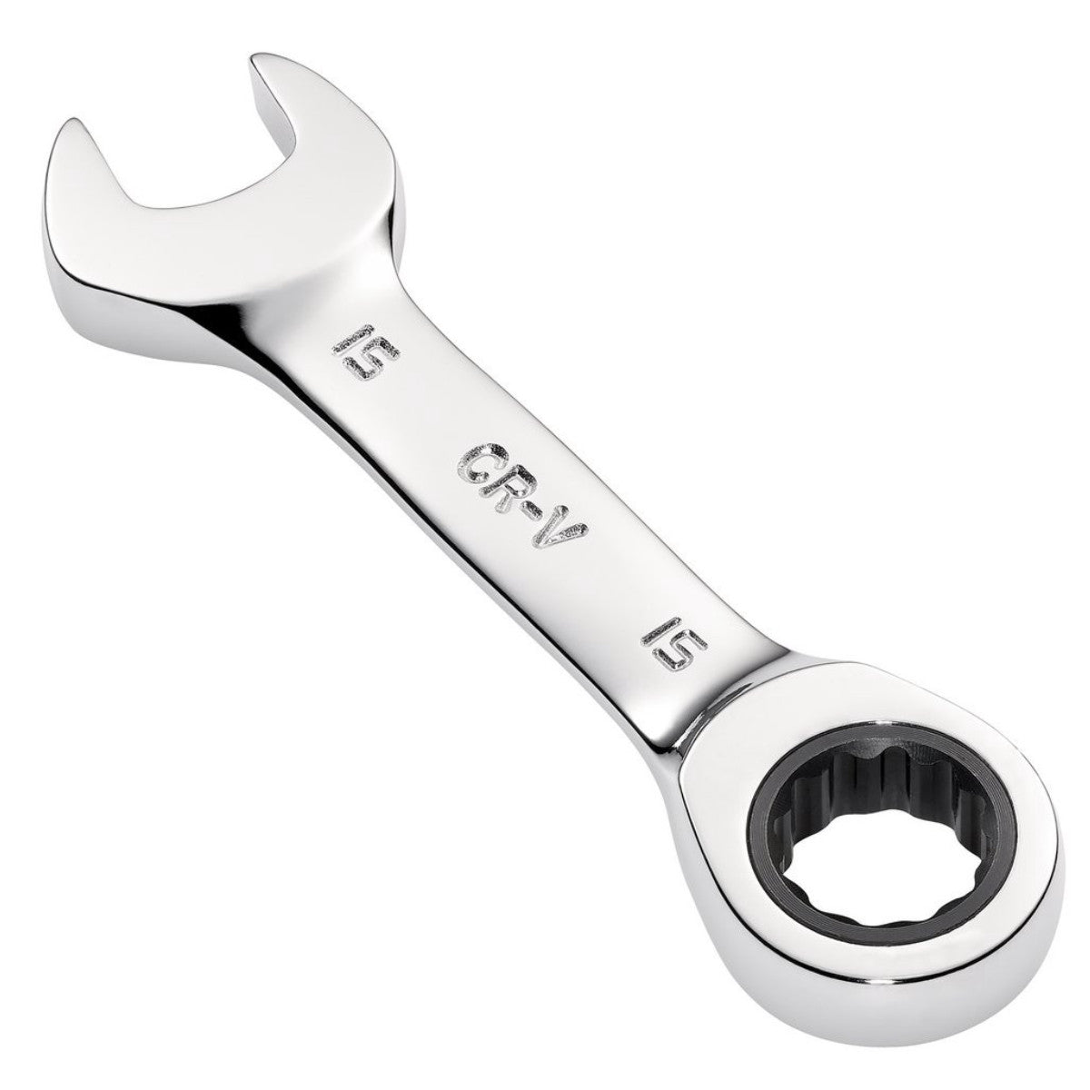 Draper HI-TORQ Metric Stubby Ratchet Combination Spanner, 15mm 27909