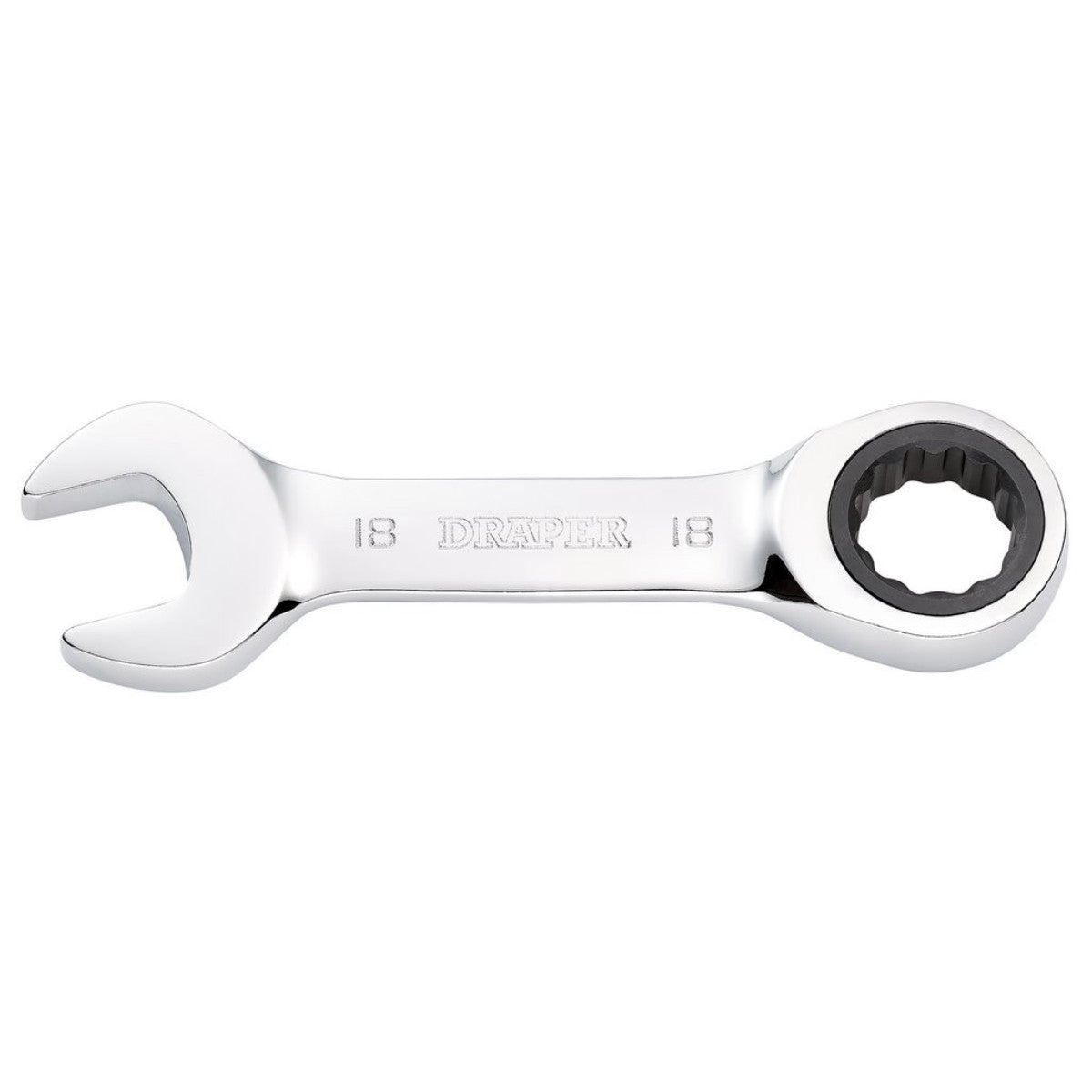 Draper HI-TORQ Metric Stubby Ratchet Combination Spanner, 18mm 27915