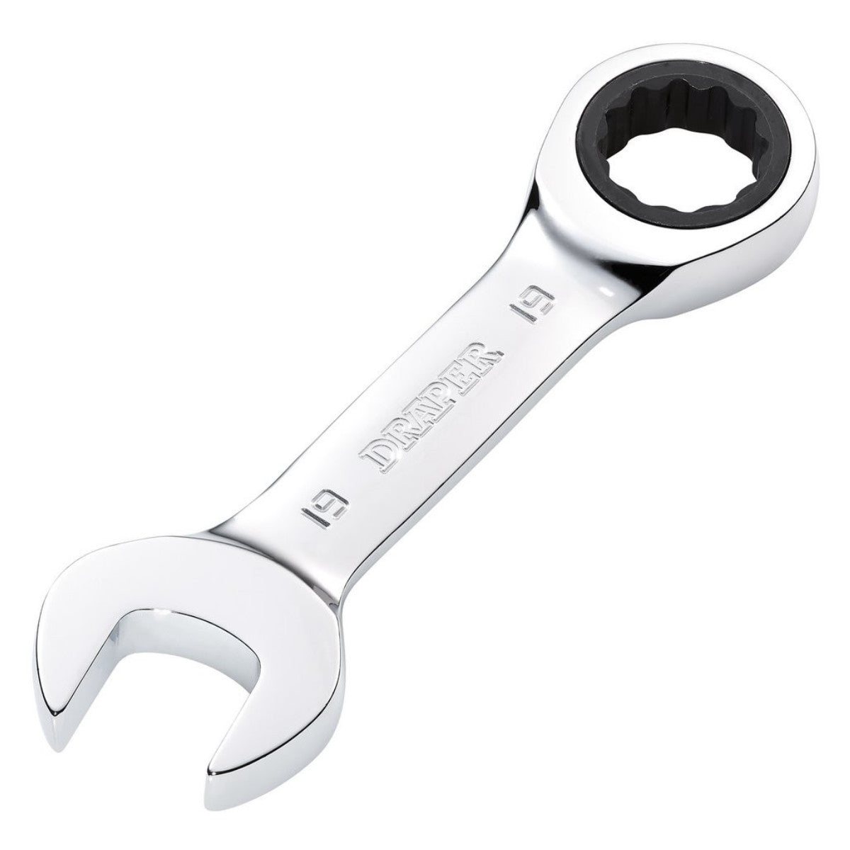 Draper HI-TORQ Metric Stubby Ratchet Combination Spanner, 19mm 27930