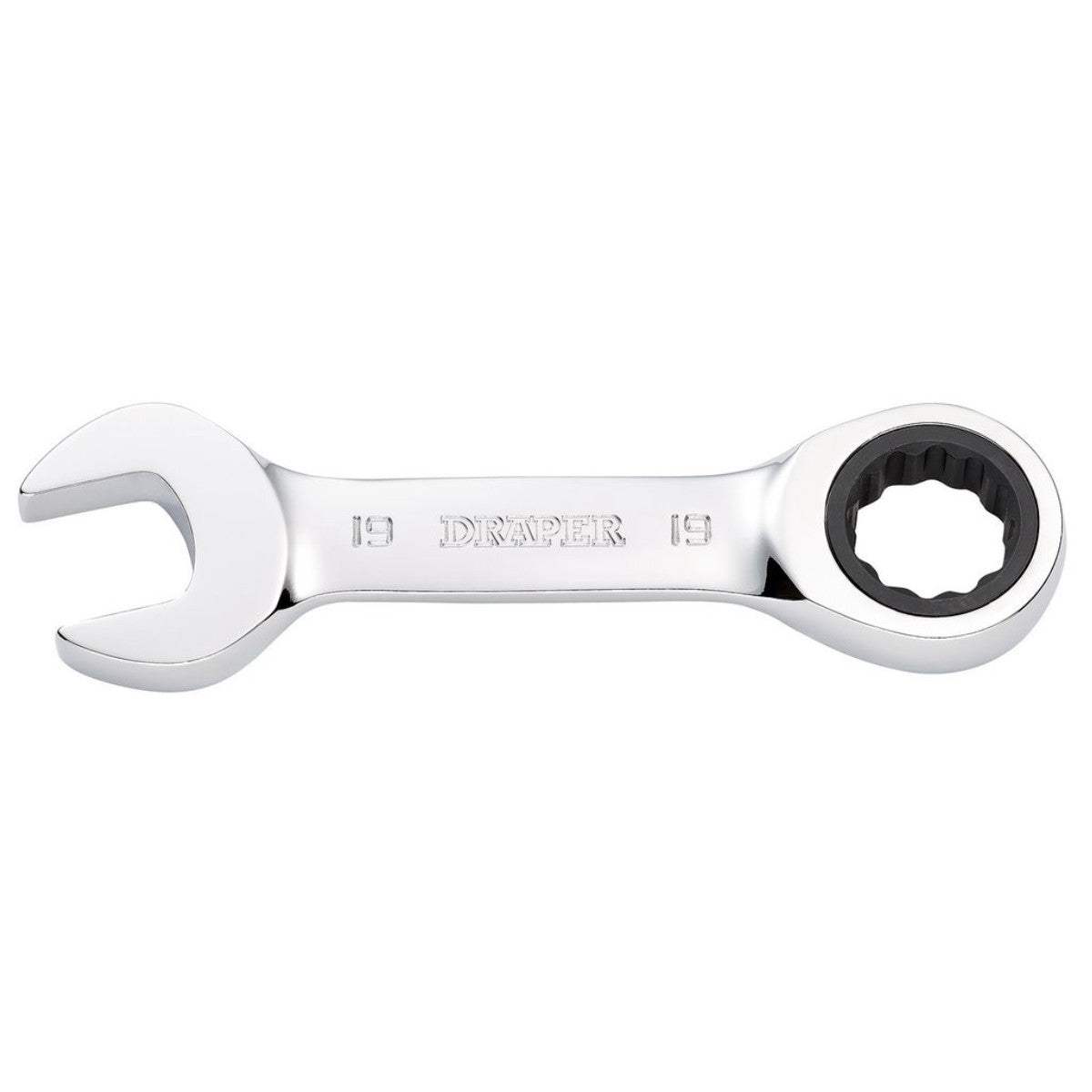 Draper HI-TORQ Metric Stubby Ratchet Combination Spanner, 19mm 27930