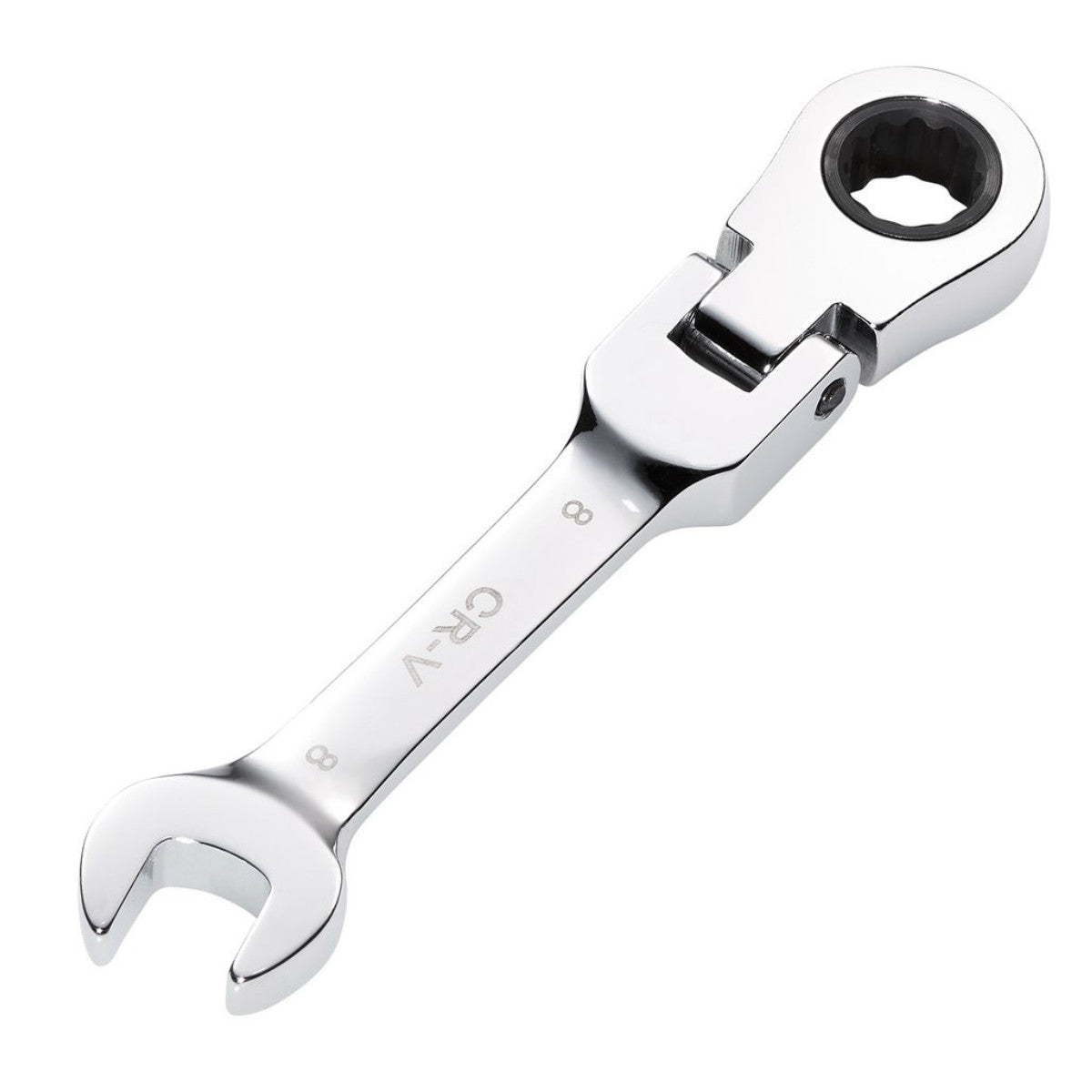 Draper HI-TORQ Metric Stubby Flexible Head Ratchet Combination Spanner, 8mm 27949