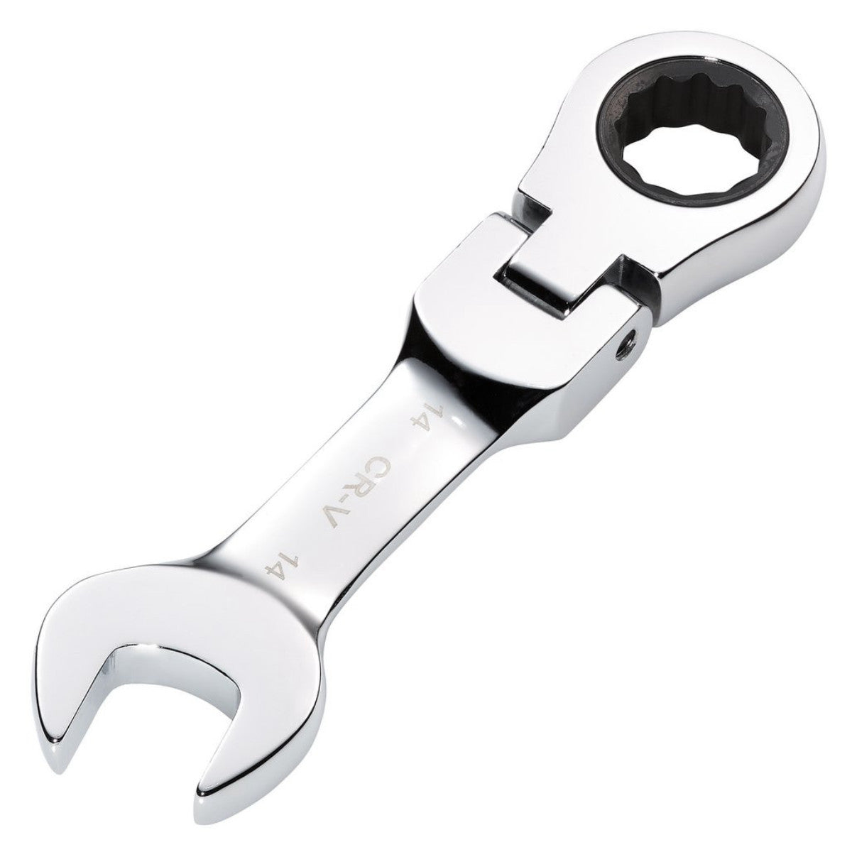 Draper HI-TORQ Metric Stubby Flexible Head Ratchet Combination Spanner, 14mm 27970