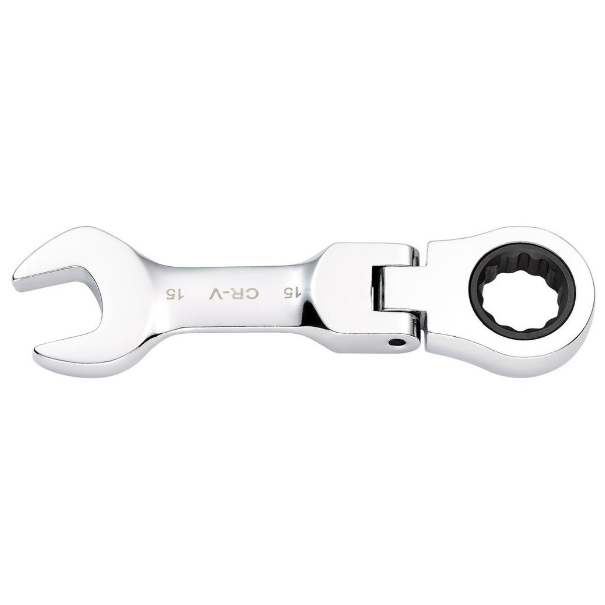 Draper HI-TORQ Metric Stubby Flexible Head Ratchet Combination Spanner, 15mm 27973