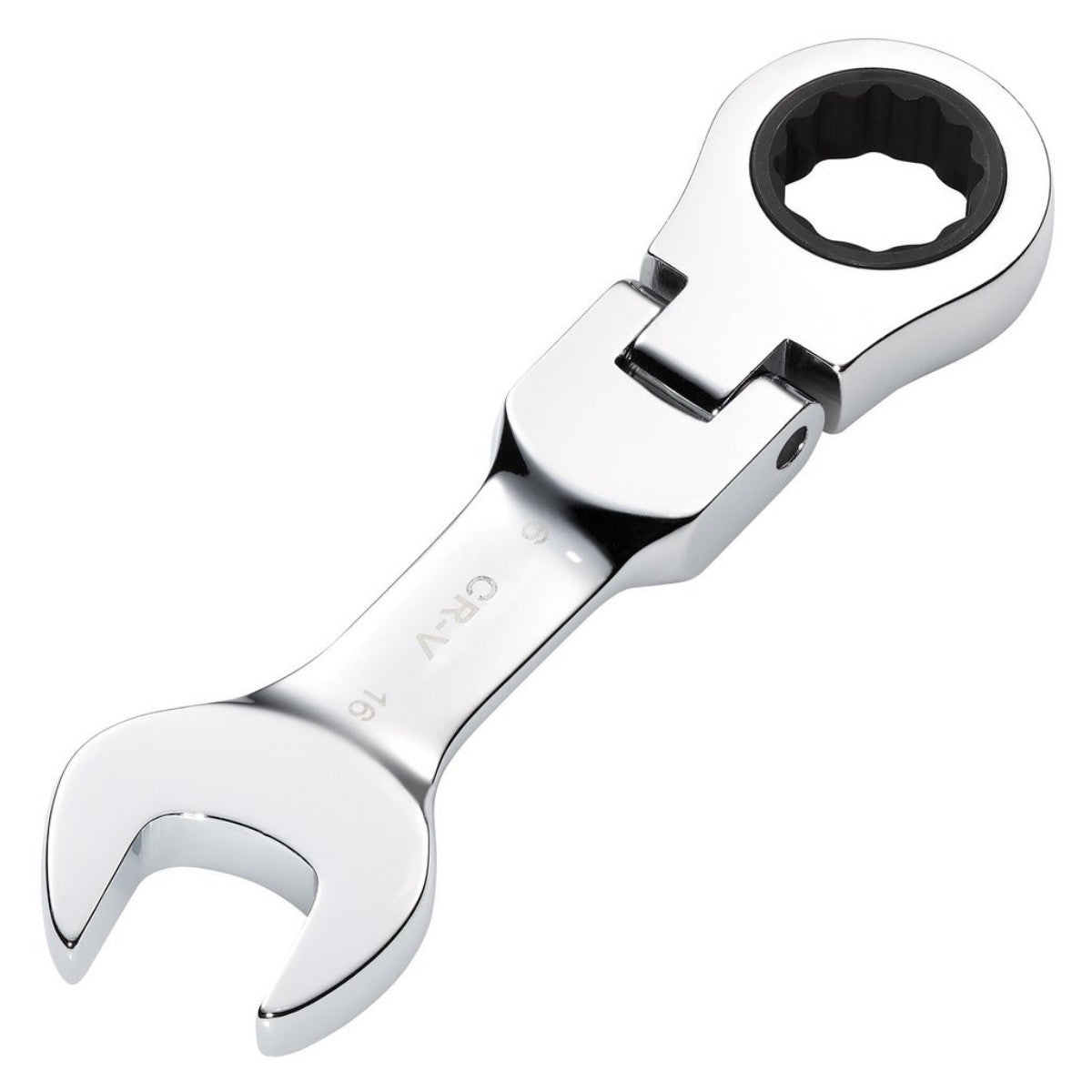 Draper HI-TORQ Metric Stubby Flexible Head Ratchet Combination Spanner, 16mm 27974