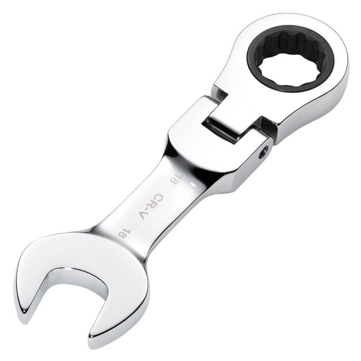 Draper HI-TORQ Metric Stubby Flexible Head Ratchet Combination Spanner, 18mm 27979