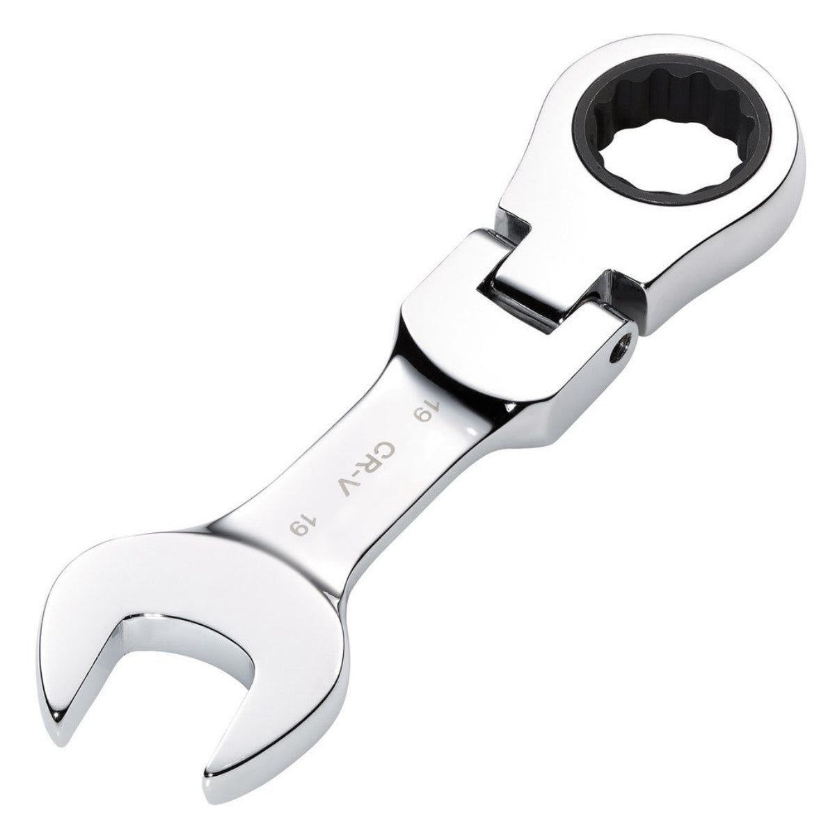 Draper HI-TORQ Metric Stubby Flexible Head Ratchet Combination Spanner, 19mm 27981