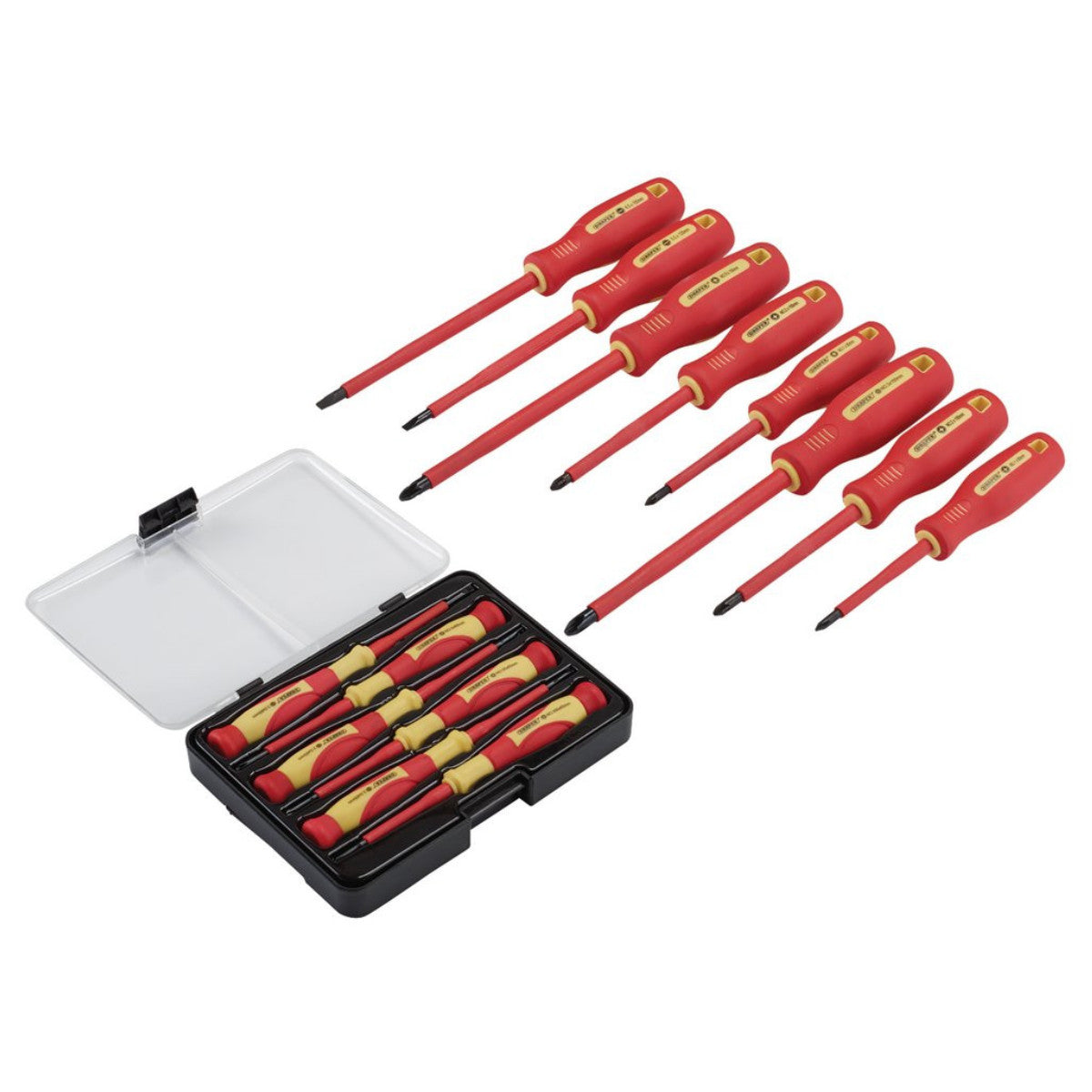 Draper VDE Approved Fully Insulated Screwdriver and Precision Screwdriver Set (14 Piece) 28028