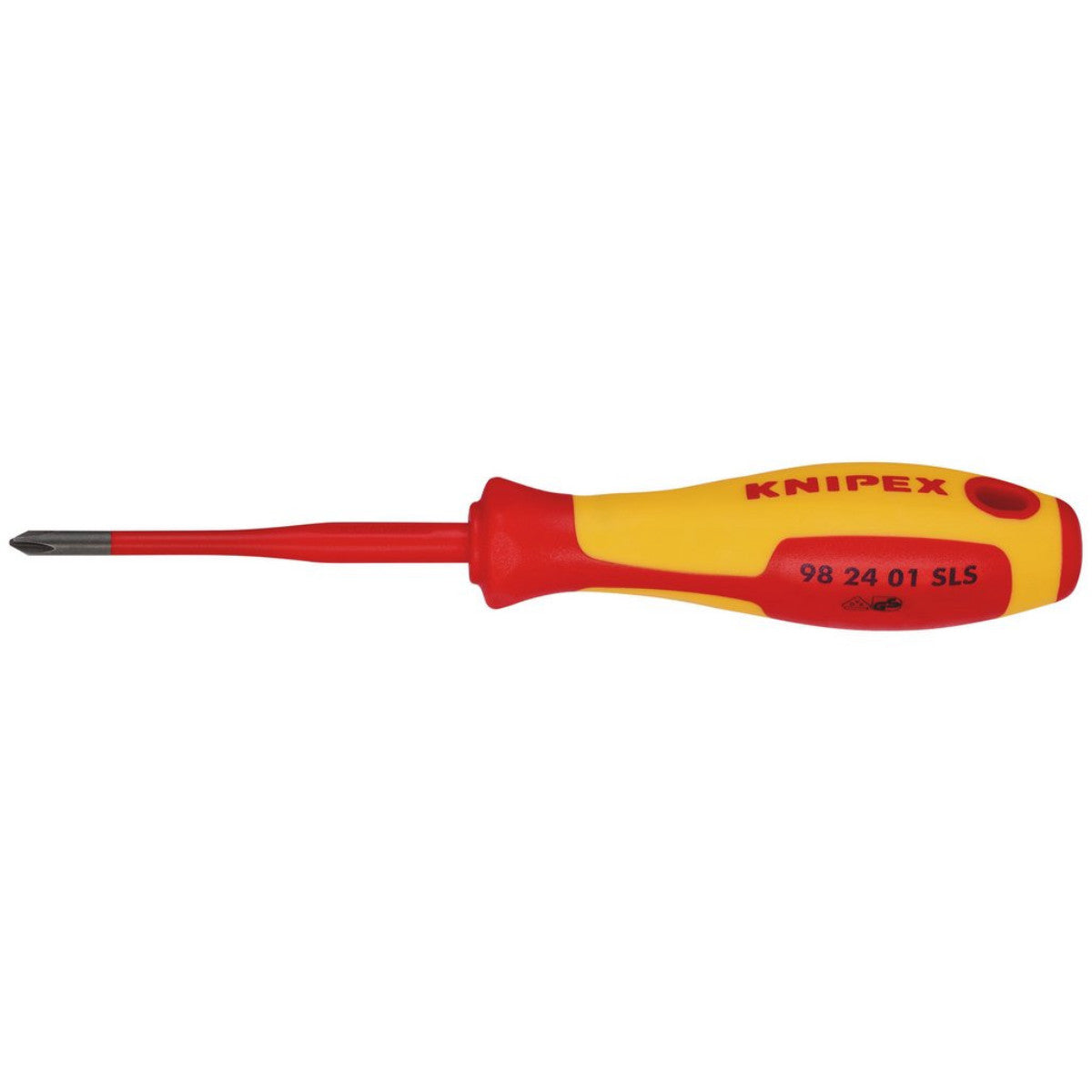 Knipex 98 24 01 SLS VDE Insulated Plus/Minus Screwdriver, PH/S1 x 80mm 28055