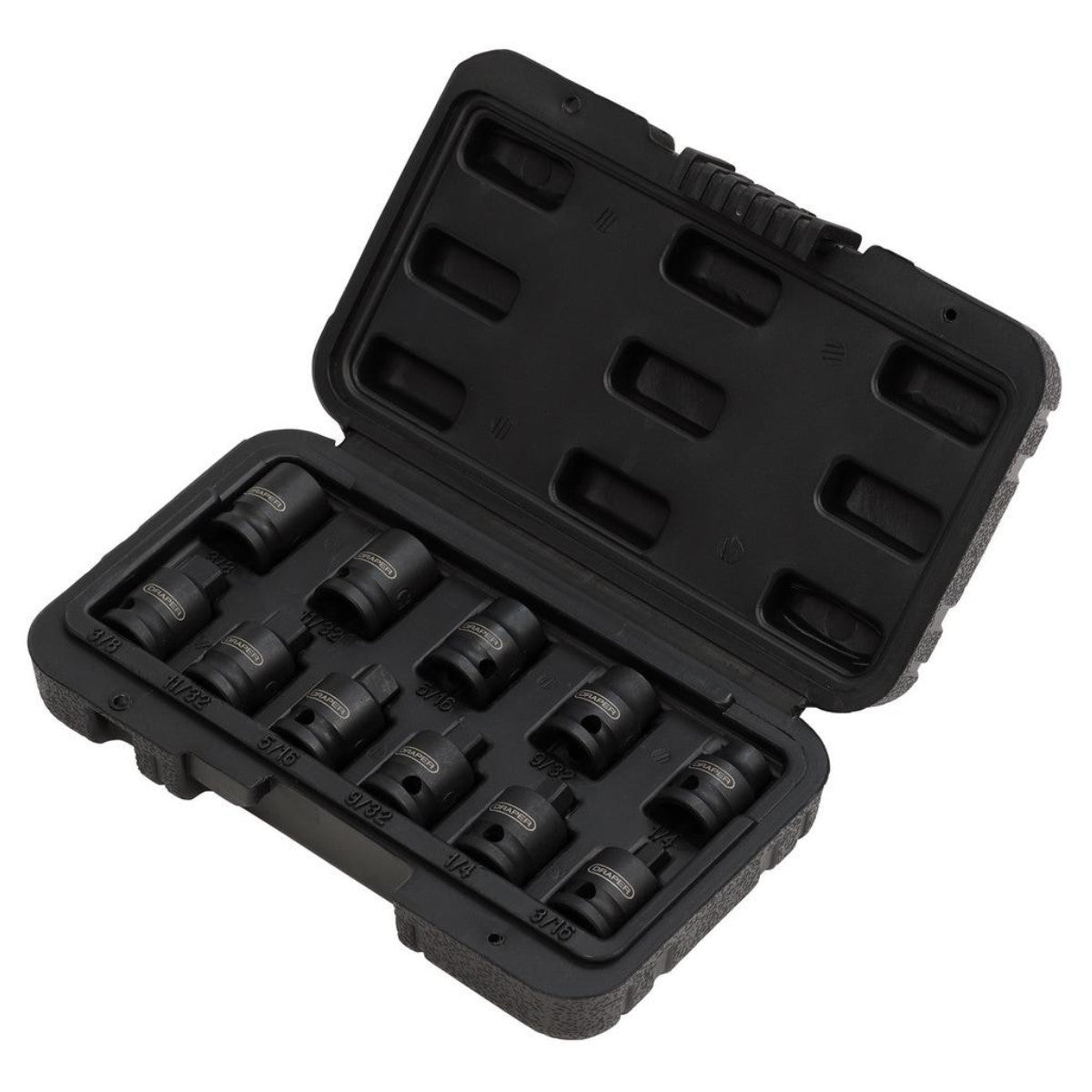 Draper Impact Pipe Plug Socket Set, 3/8" Sq. Dr. (11 Piece) 28193